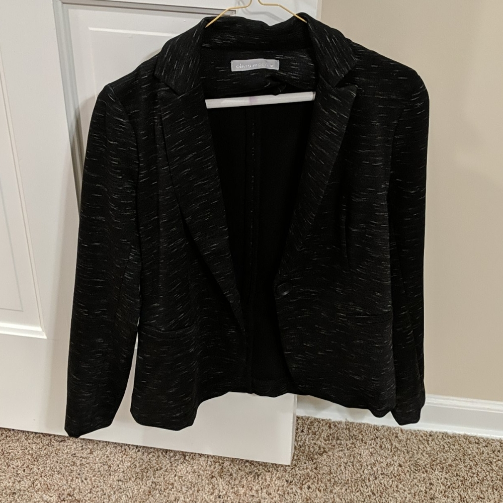 Black and grey blazer